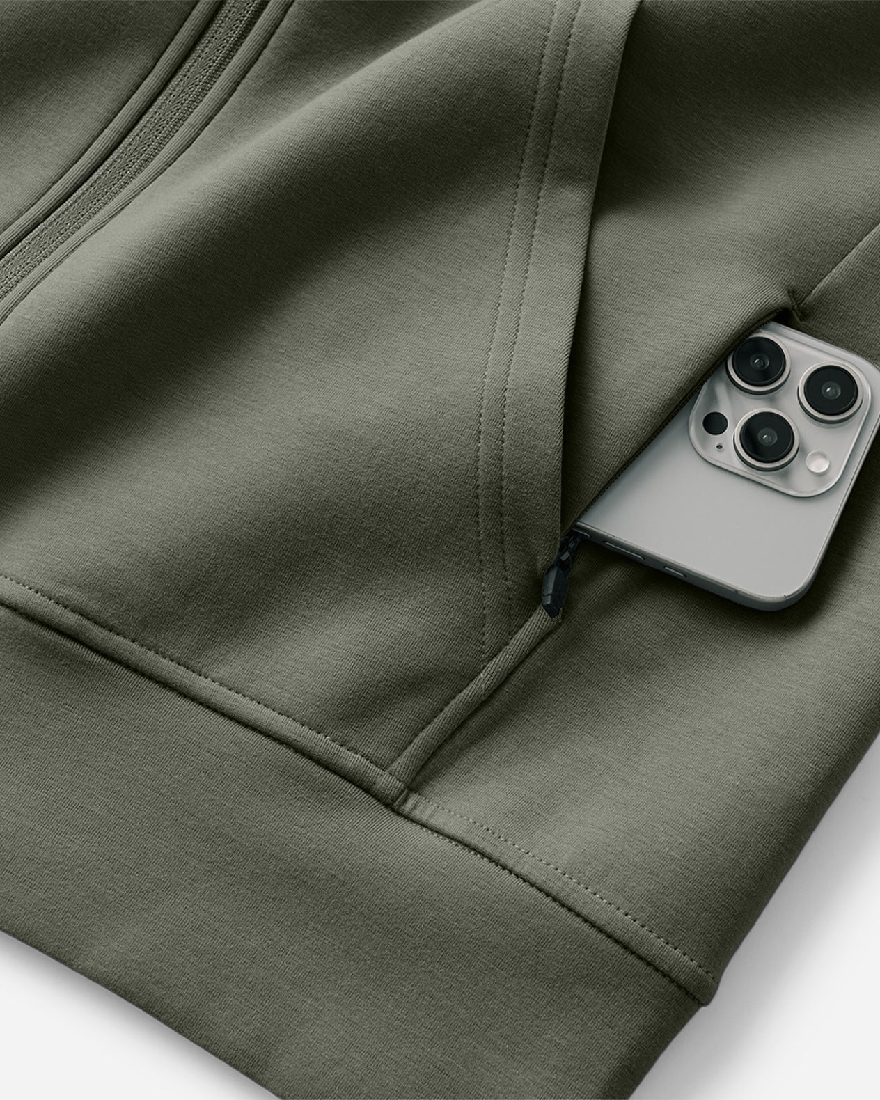 Midweight Tech Full Zip Hoodie